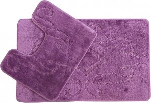 Набор ковриков "Стандарт" 2 пр. брусничный 50*80, 40*50 см (1/15)