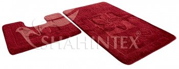 Набор ковриков д/в SHAHINTEX РР LUX 60*100+60*50 бордовый 45