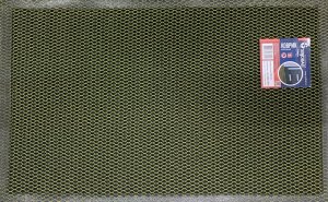 Коврик  из полиэстера на ПВХ основе EKM-06 58см*88см*9мм, зелено-черный