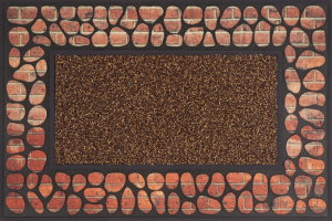 Коврик флокированный Dekorelle FLOK G018, иск.трава, разм. 40x60см (10 шт/кор)