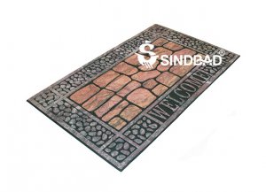 Коврик  резиновый флокированный SINDBAD 8818-03 45смх75смх7мм  (10шт/уп)