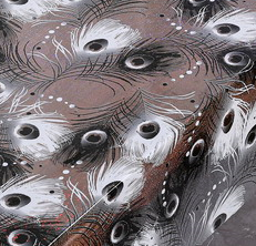 3638Е Клеенка ПВХ прозр с печатью ПРЕСТИЖ 1,37х20(К) 