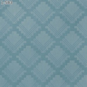 1-583 Клеенка Тверь Шелкография 1,35*20м (голубой тиснение РОМБЫ