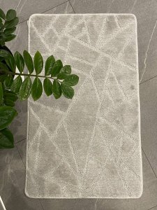 МС2-323 Коврик для ванной комнаты My Crystal МОЗАЙКА 50*80 цвет СВЕТЛО-СЕРЫЙ ГЕОМЕТРИЯ