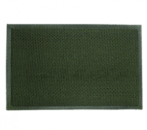 Коврик  из полиэстера на ПВХ основе EKM-03 43см*68см*9мм, зелено-черный