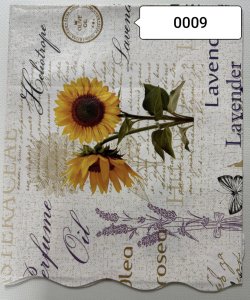 WF-0009 Скатерть ПВХ коллекция "УЮТ" на нетканой основе  125*220см с волнистой каймой 