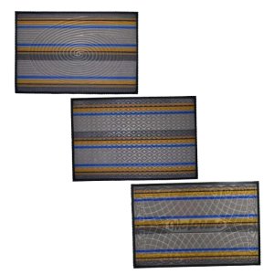 Коврик придверный ComeForte УЮТ "Мультиколор" 60х90см п/кр 20шт/уп светло-серый 6