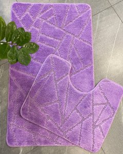МС2-305 Комплект к-в для в/к комнаты и туалета My Crystal МОЗАЙКА 60*100 и 50*60 цвет ЛАВАНДА ГЕОМЕТ