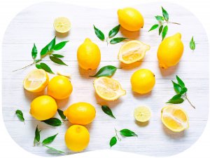 Разделочный мат ПП 24*33 см Лимоны