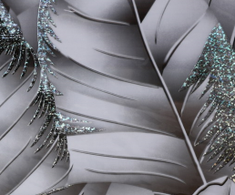 9179F Клеенка ПВХ прозр с печатью ПРЕСТИЖ 1,37х20(К) 