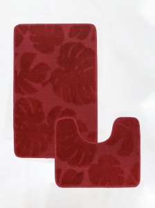МС 2-003 Комплект ковриков для в/к  My Crystal серия Gold 60*100 и 50*60 цвет БОРДОВЫЙ МОНСТЕРА