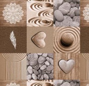 696A Клеенка ПВХ "ФЛЕР" на тканевой основе 1,40 х 20 м