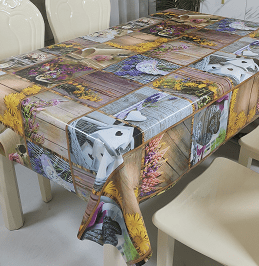 8498А Клеенка ПВХ "ФЛЕР" на тканевой основе 1,40 х 20 м