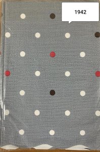 WF-1942 Скатерть ПВХ коллекция "УЮТ" на нетканой основе  125*110см с волнистой каймой 