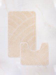 МС 2-061 Комплект ковриков для в/к  My Crystal серия Gold 60*100 и 50*6 цвет БЕЖЕВЫЙ РАДУГА