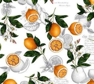 0007 Тканевая клеенка "ALBANO"  с печатным рисунком 1,40 х 20 м.п.