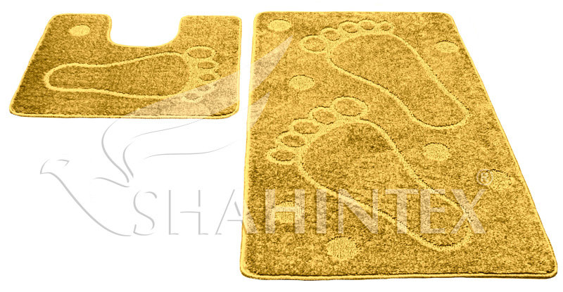 Набор ковриков д/в SHAHINTEX РР 50*80+50*50 желтый 60