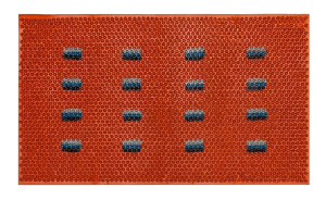 Коврик придверный резиновый ComeForte «FRD» 45x75см Orange прямоугольный 10шт/уп