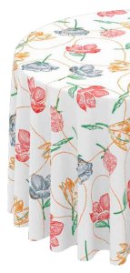 168-A Клеенка столовая в рулонах, состоящая из нтк основы "MIRELLA" SP 1,4*20 м