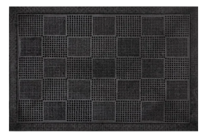 Коврик придверный резиновый ComeForte PIN MAT 45х75см «ШАШКИ» 10шт/уп