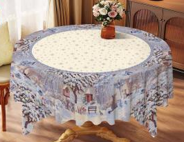 68-01 Клеенка "RIMINI" на тканевой основе 150 см*15м (10 скатертей)