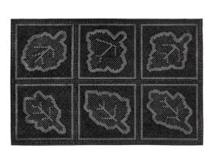Коврик придверный резиновый ComeForte PIN MAT 45х75см «ЛИСТЬЯ» 10шт/уп