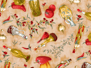 0008 Тканевая клеенка "ALBANO"  с печатным рисунком 1,40 х 20 м.п.