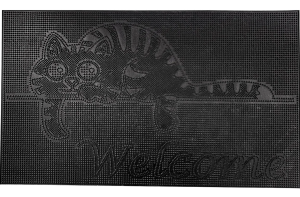 Коврик придверный резиновый ComeForte PIN MAT 40х60см «КОТЁНОК» 10шт/уп