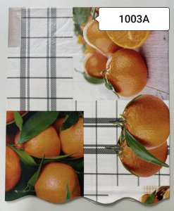 WF-1003A Скатерть ПВХ коллекция "УЮТ" на нетканой основе  125*180см с волнистой каймой 