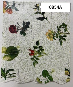 WF-0854A Скатерть ПВХ коллекция "УЮТ" на нетканой основе  125*110см с волнистой каймой 
