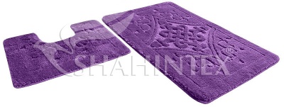 Набор ковриков д/в SHAHINTEX РР LUX 60*100+60*50 фиолетовый 61