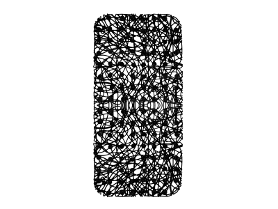 Коврик для ванны "Паутинка" 35х72 см черный