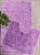 МС2-701 Комплект ковриков для ванн комнаты и туалета My Crystal РАКУШКА 60*100 и 50*60 цвет ЛАВАНДА 