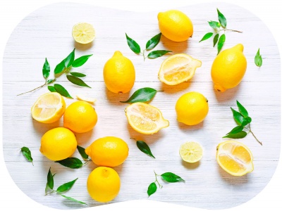 Разделочный мат ПП 30*40 см Лимоны