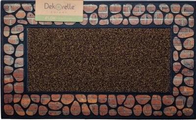 Коврик флокированный Dekorelle FLOK G019, иск.трава, разм. 40x60см (10 шт/кор)