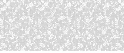 GLA-0555 White  Клеенка столовая из ПВХ  ROSE LACE без основы (1,37*20м) 