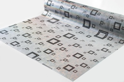 Силиконовое покрытие Dekorelle 042-S, размер 1,0x20м, серебро/прозр.фон