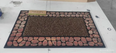 Коврик флокированный Dekorelle FLOK G019, иск.трава, разм. 40x60см (10 шт/кор)