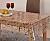 LS-3908B Клеенка  "VALENCIA"  transparent golden (1,37*20м) 