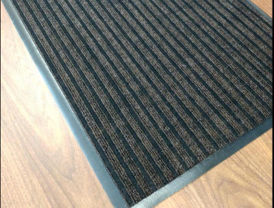 Коврик влаговпит. ребристый "БАРЬЕР" 90*150см коричневый 4шт/уп